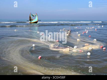Der zweitlängste Cox`s Bazaar Sea Beach der Welt, Bangladesch Stockfoto